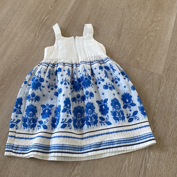 Florence Fancy girls dress! Blue / white dress! Size 4Y - Picture 6 of 7